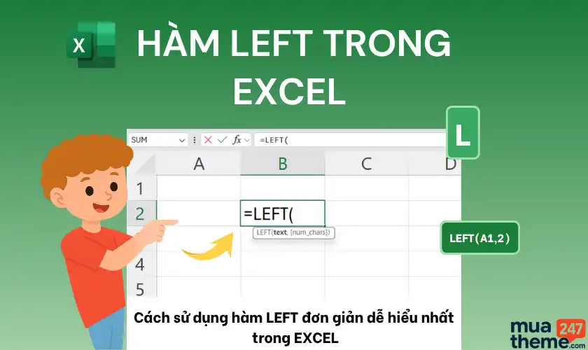 Hàm Left trong Excel